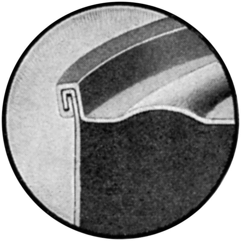 Can solderless seam cutaway